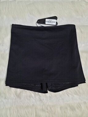 Nike SKIMS Matte Foldover Shorts 3 Inch Black Obsidian Women XS NEW